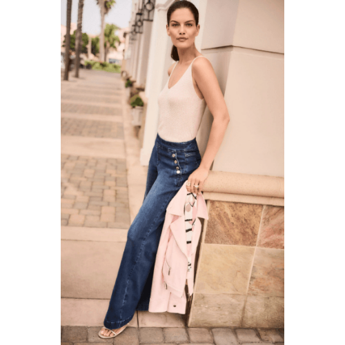 Joseph Ribkoff Foiled Faux Suede Fitted Jacket with Decorative Buckles at Helen Ainson