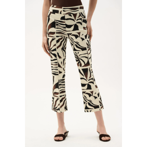 Joseph Ribkoff Millennium Tropical Print Flared Pull-On Pants at Helen Ainson