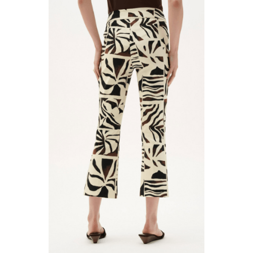 Joseph Ribkoff Millennium Tropical Print Flared Pull-On Pants at Helen Ainson