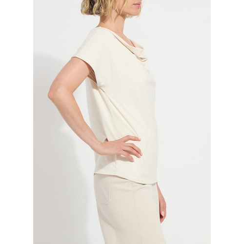 LYSSE Ensley Cowl Neck Top at Helen Ainson