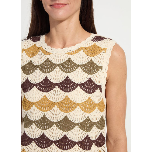 LYSSE Faye Crochet Knit Shell at Helen Ainson