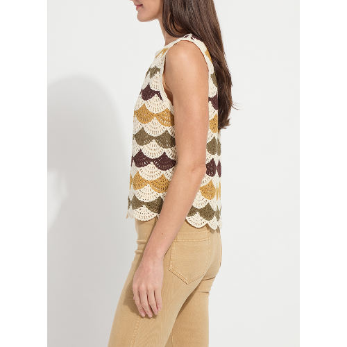 LYSSE Faye Crochet Knit Shell at Helen Ainson