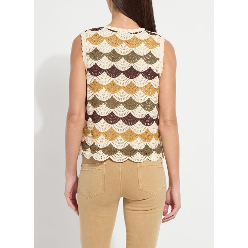 LYSSE Faye Crochet Knit Shell at Helen Ainson