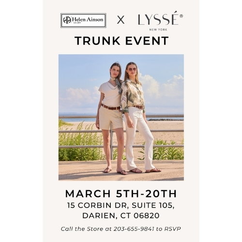 Lysse Trunk Show at Helen Ainson Lysse Trunk Show at Helen Ainson