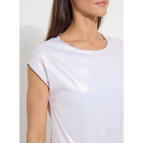LYSSE lyssentials Metallic Jersey Top at Helen Ainson