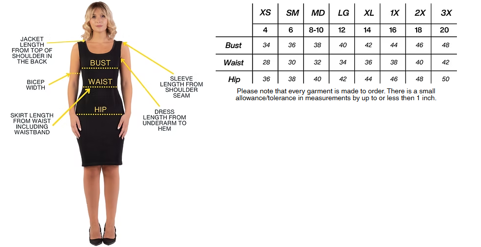 ELANA COLLECTION SIZE