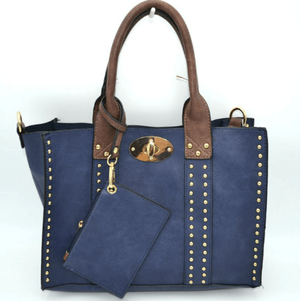 Style 60345 Studded 3-in-1 Tote Bag Set at Helen Ainson