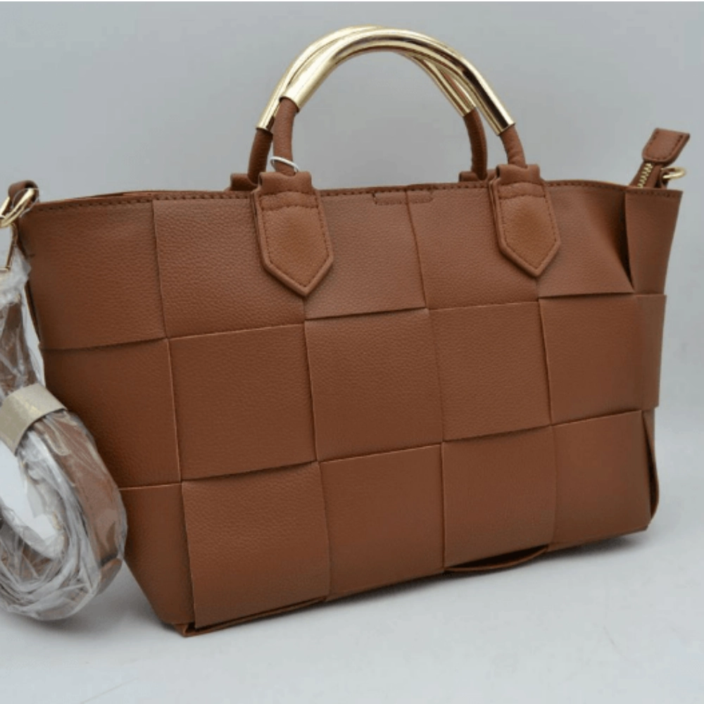 Style 31671 Woven Tote & Crossbody Bag at Helen Ainson