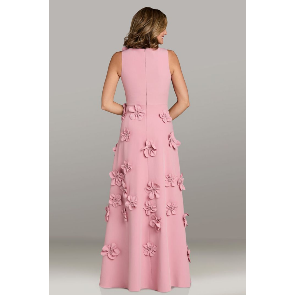Gia Franco Bateau Neck Sleeveless A-Line Floral Dress at Helen Ainson