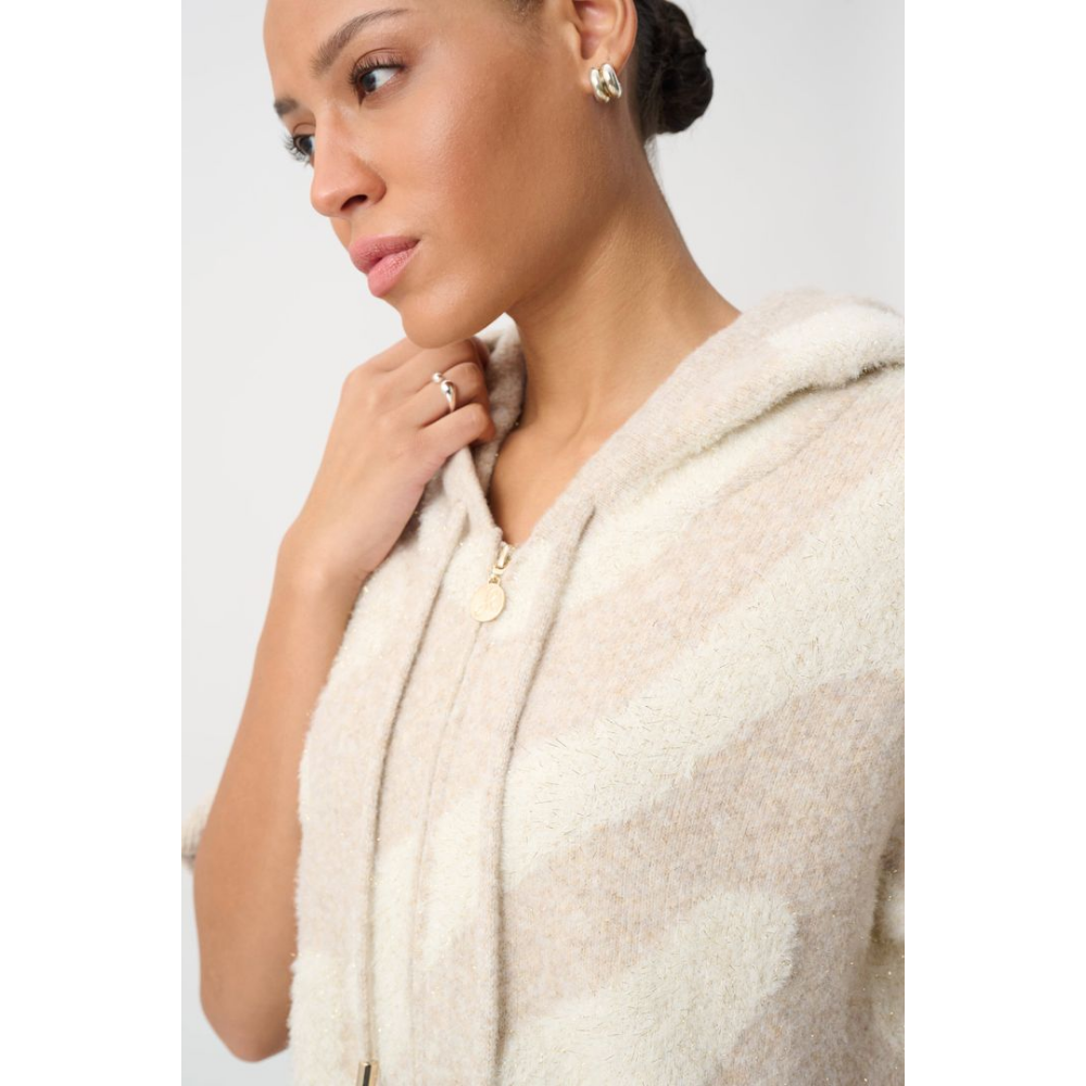 Joseph Ribkoff Hooded Animal Print Sweater at Helen Ainson