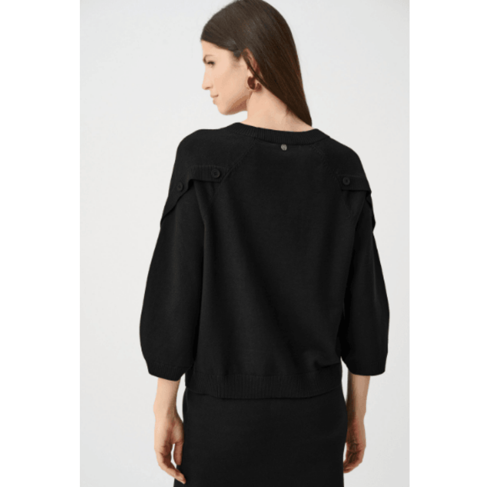 トップス R Joseph Ribkoff Brushed Viscose And Nylon Knit Tulip Sleeve Sweater