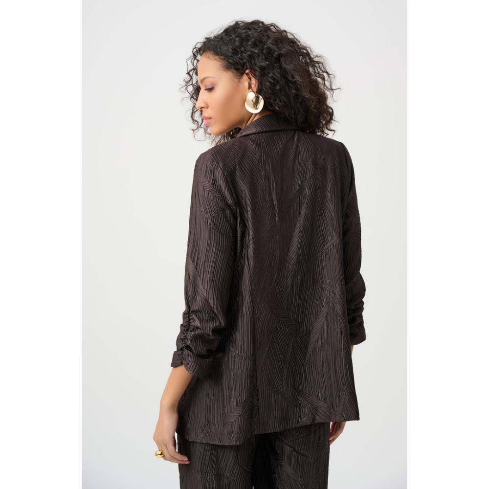 Joseph Ribkoff Pleated Satin Open Blazer at Helen Ainson