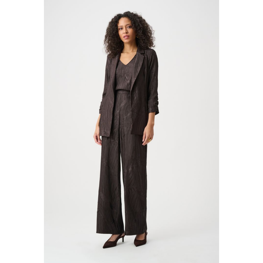 Joseph Ribkoff Pleated Satin Open Blazer at Helen Ainson