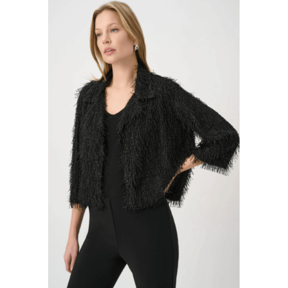 Joseph Ribkoff Fringed Short Blazer at Helen Ainson