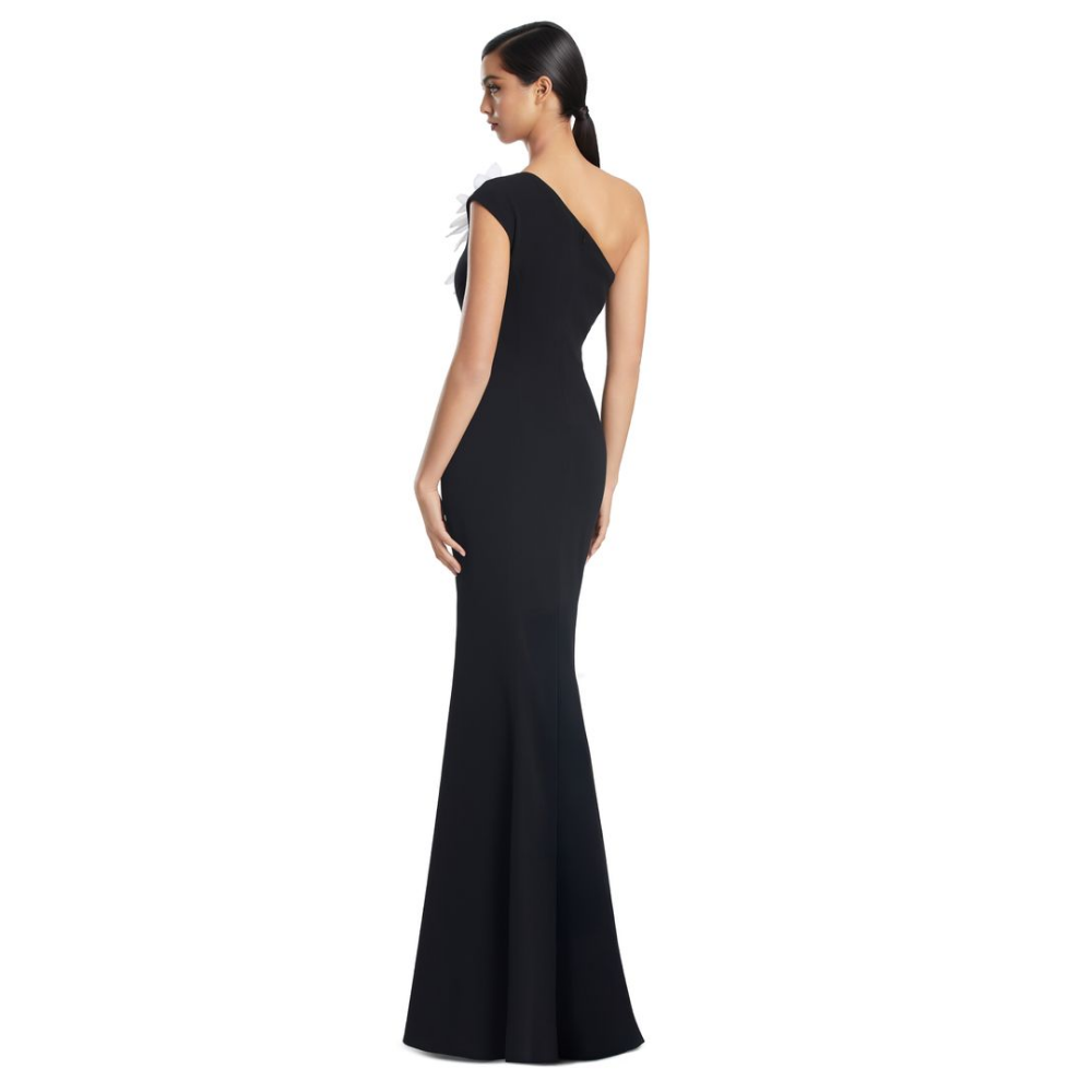 Alexander by Daymor 3208 One-Shoulder Floral Evening Gown at Helen Ainson