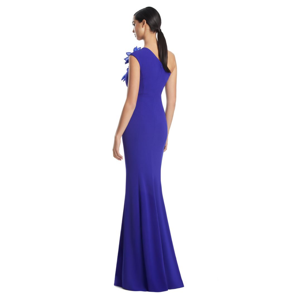 Alexander by Daymor 3208 One-Shoulder Floral Evening Gown at Helen Ainson
