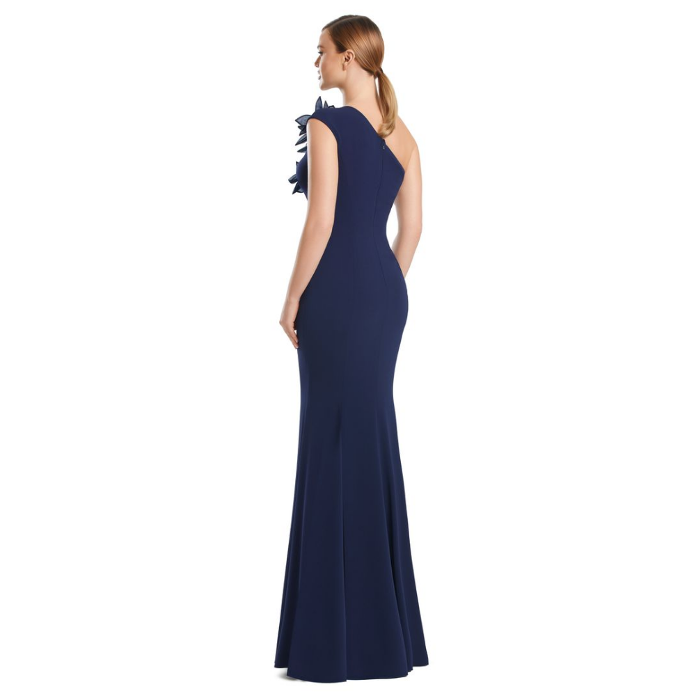 Alexander by Daymor 3208 One-Shoulder Floral Evening Gown at Helen Ainson