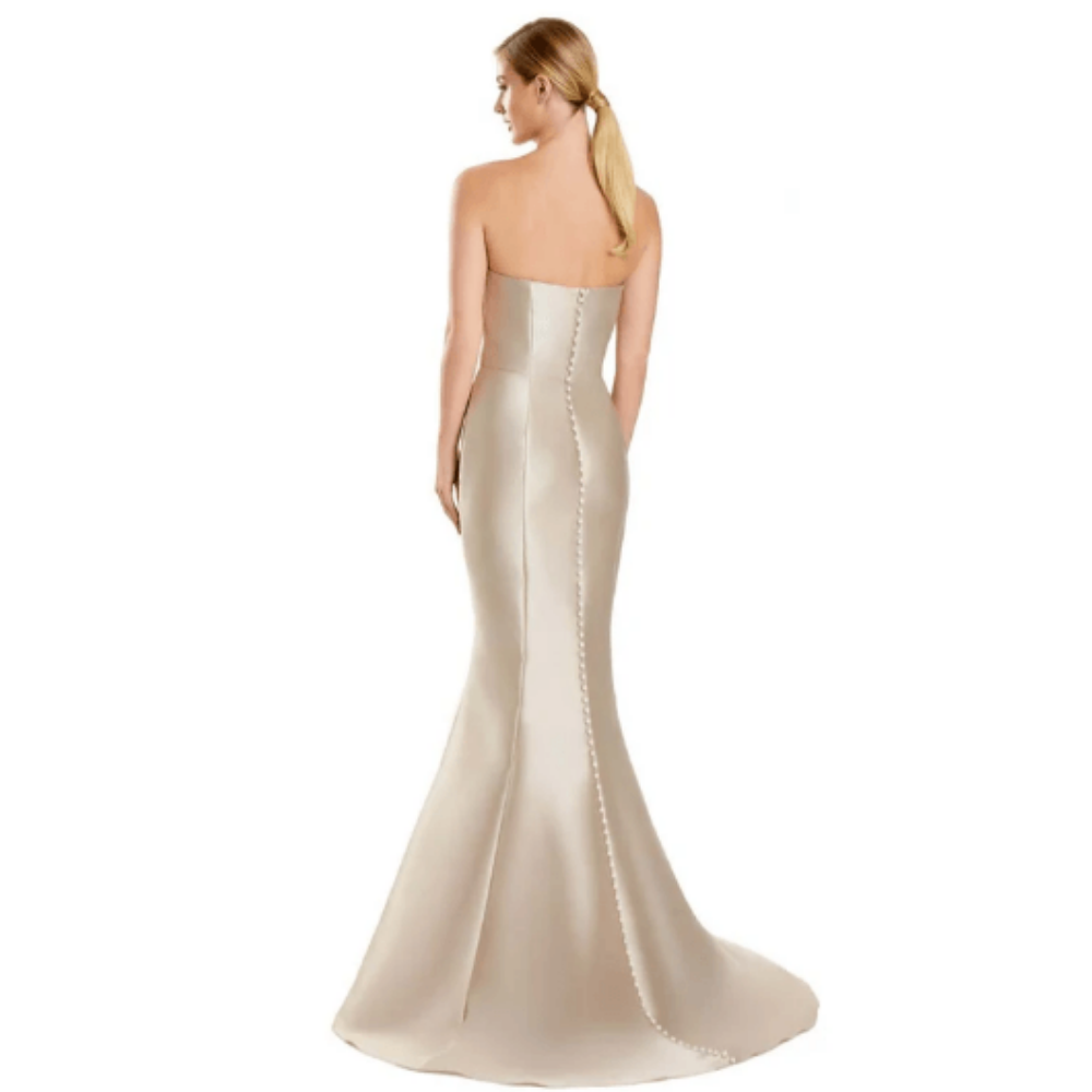 Alexander by Daymor 3152 Trumpet Gown with Floral Appliqués at Helen Ainson