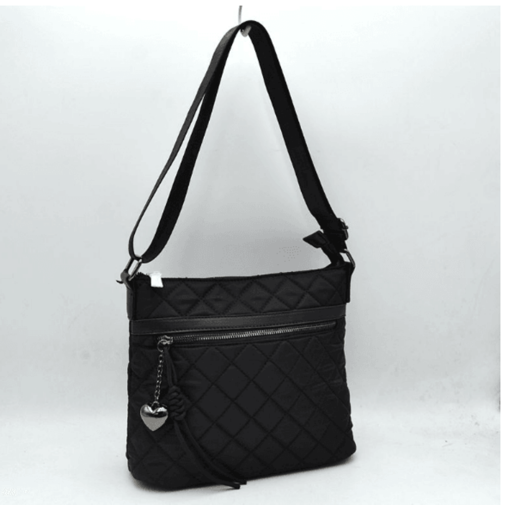 N2473 Quilted Nylon Crossbody Bag at Helen Ainson
