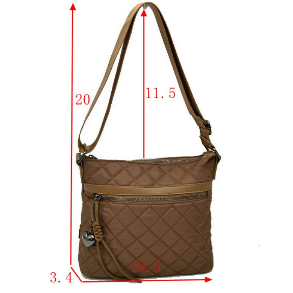 N2473 Quilted Nylon Crossbody Bag at Helen Ainson