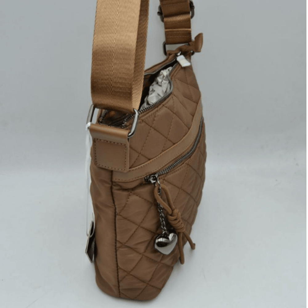 N2473 Quilted Nylon Crossbody Bag at Helen Ainson
