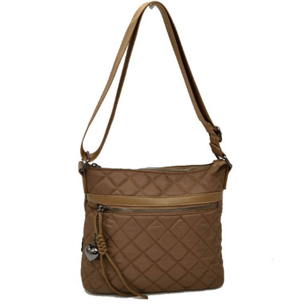 N2473 Quilted Nylon Crossbody Bag at Helen Ainson