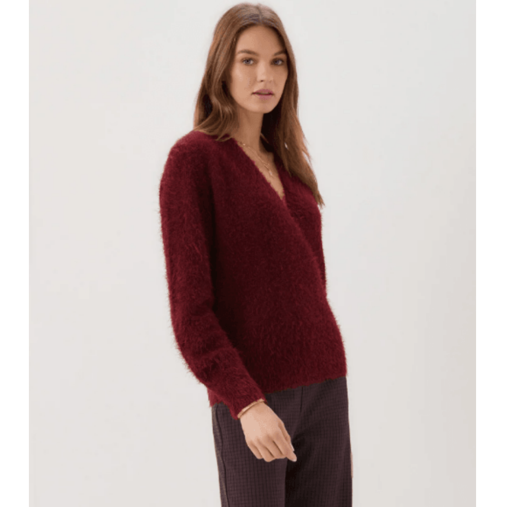 Karen Kane Eyelash Wrap Sweater at Helen Ainson
