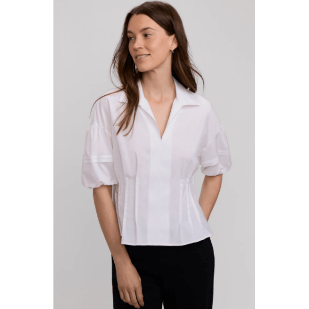 Foxcroft Lucia Elbow Sleeve Shirt at Helen Ainson