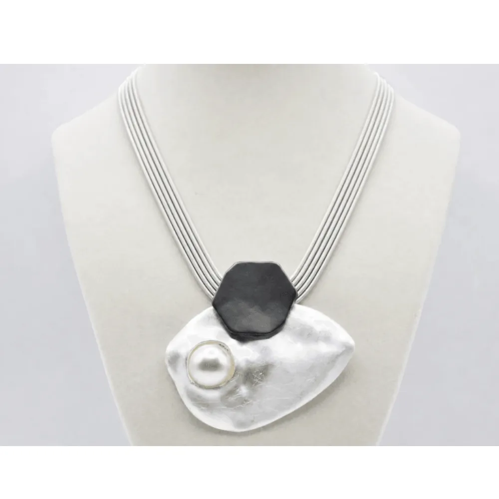 Sea Lily Multi Strand Wire Pendant Necklace at Helen Ainson