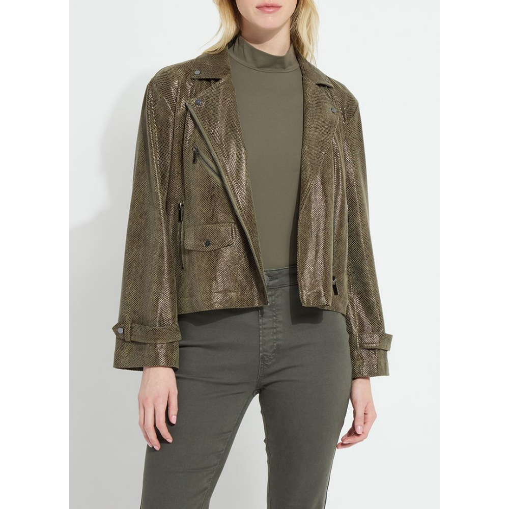 Lysse Emory Vegan Suede Moto Jacket at Helen Ainson