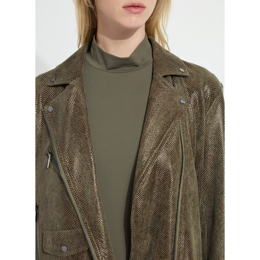 Lysse Emory Vegan Suede Moto Jacket at Helen Ainson