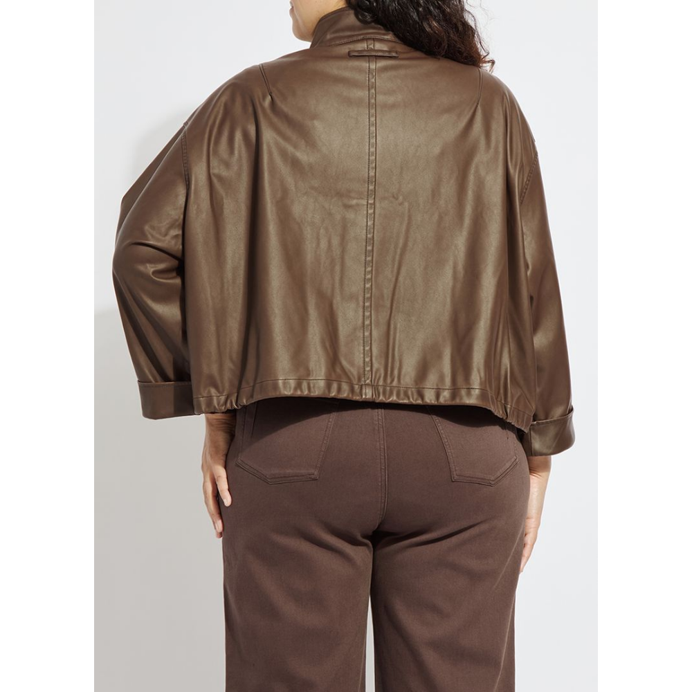 Lysse Mina Oversized Washed Vegan Leather Coat at Helen Ainson