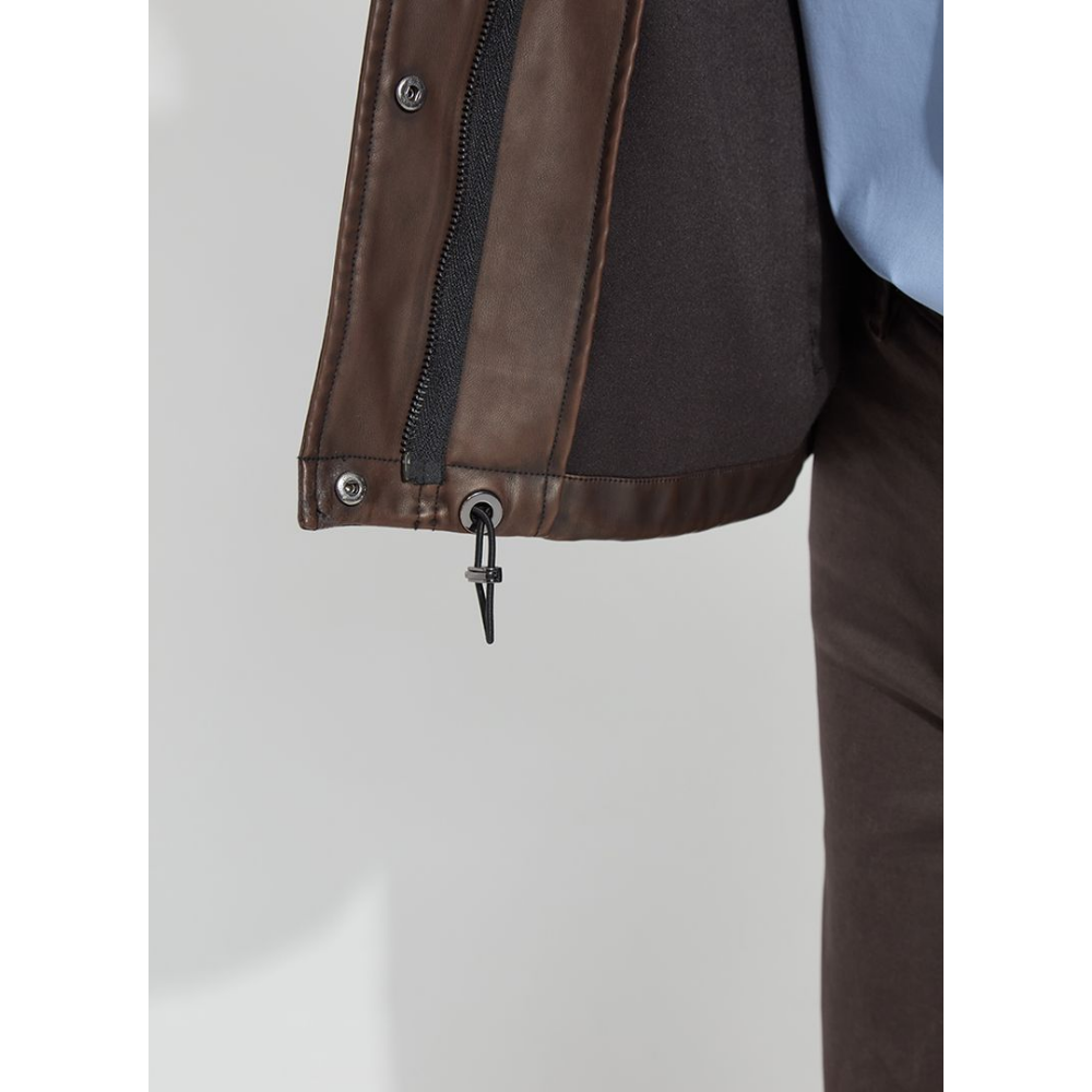 Lysse Mina Oversized Washed Vegan Leather Coat at Helen Ainson