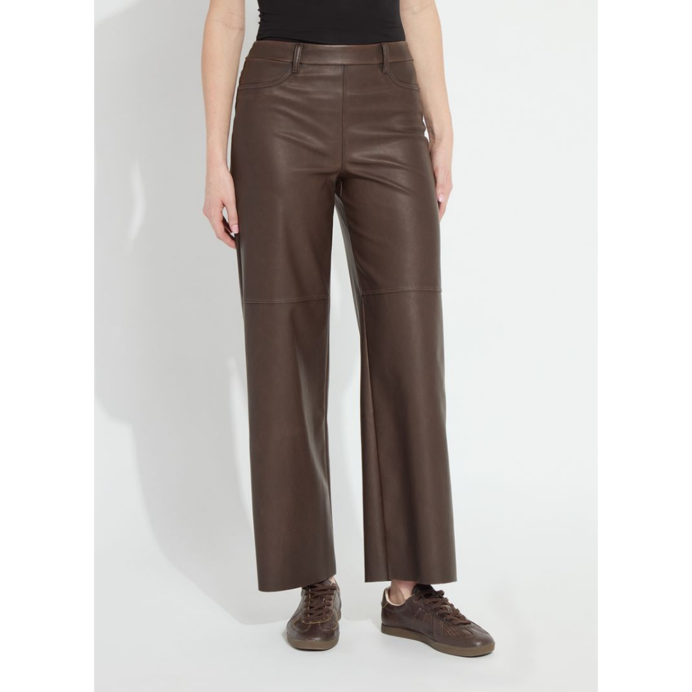 Lysse Cortina Hi Waist Wide Leg Vegan Leather at Helen Ainson
