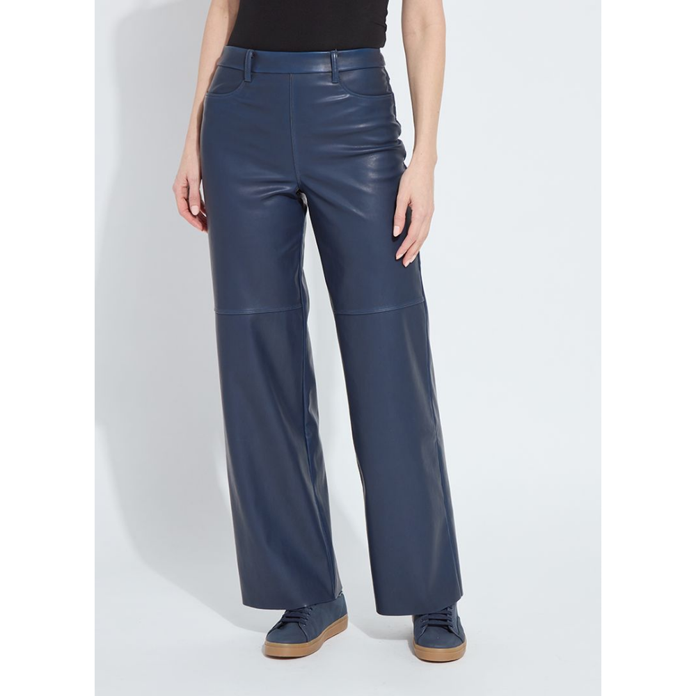 Lysse Cortina Hi Waist Wide Leg Vegan Leather at Helen Ainson