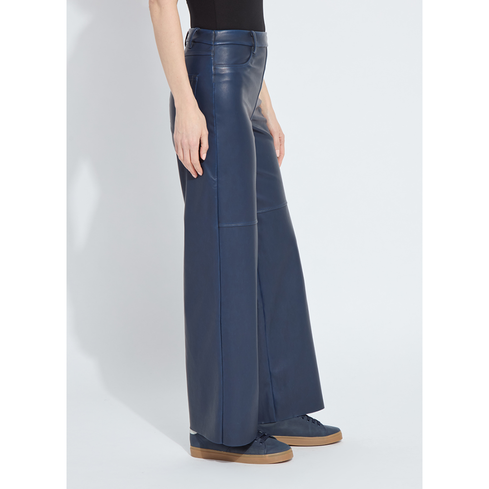 Lysse Cortina Hi Waist Wide Leg Vegan Leather at Helen Ainson