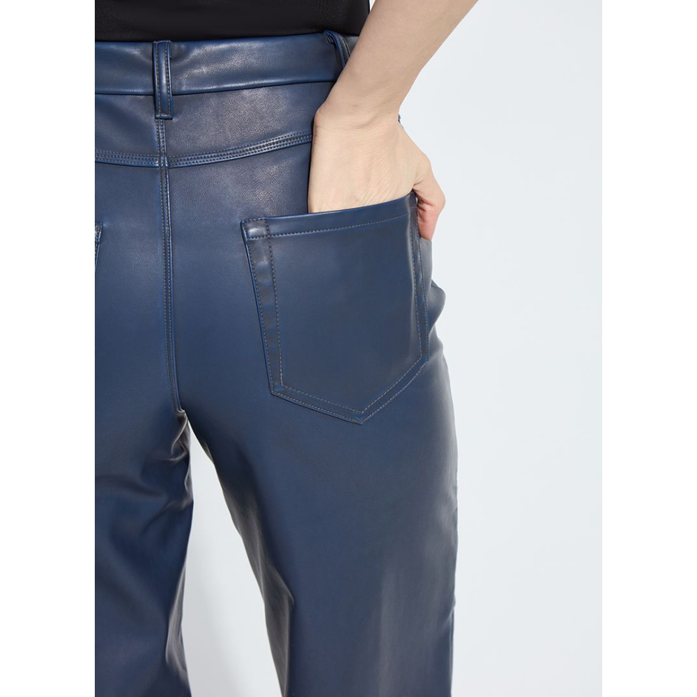 Lysse Cortina Hi Waist Wide Leg Vegan Leather at Helen Ainson