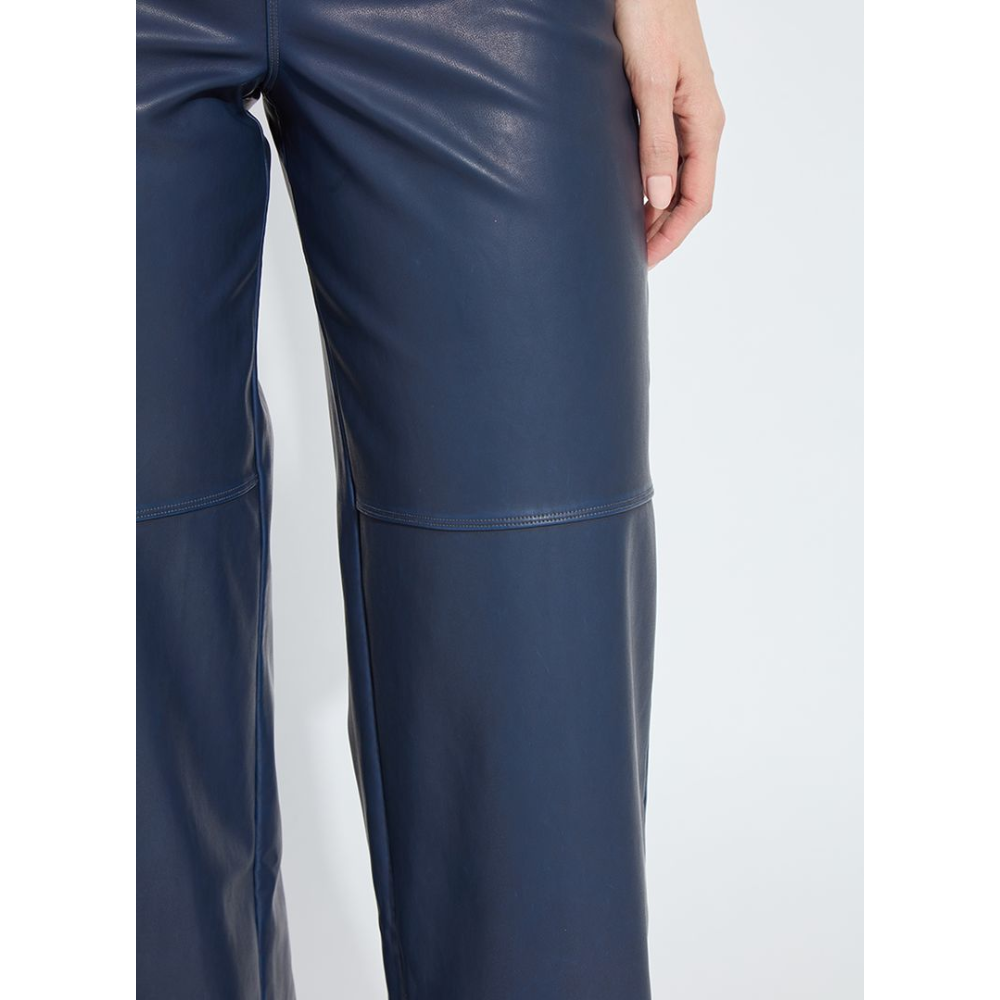 Lysse Cortina Hi Waist Wide Leg Vegan Leather at Helen Ainson