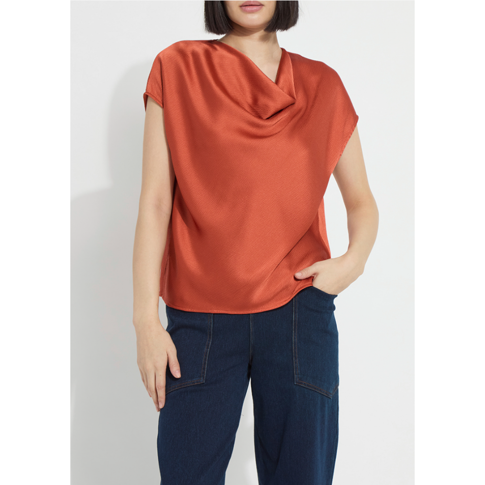 Lysse Yasmin Drape Neck Sleeveless Blouse at Helen Ainson