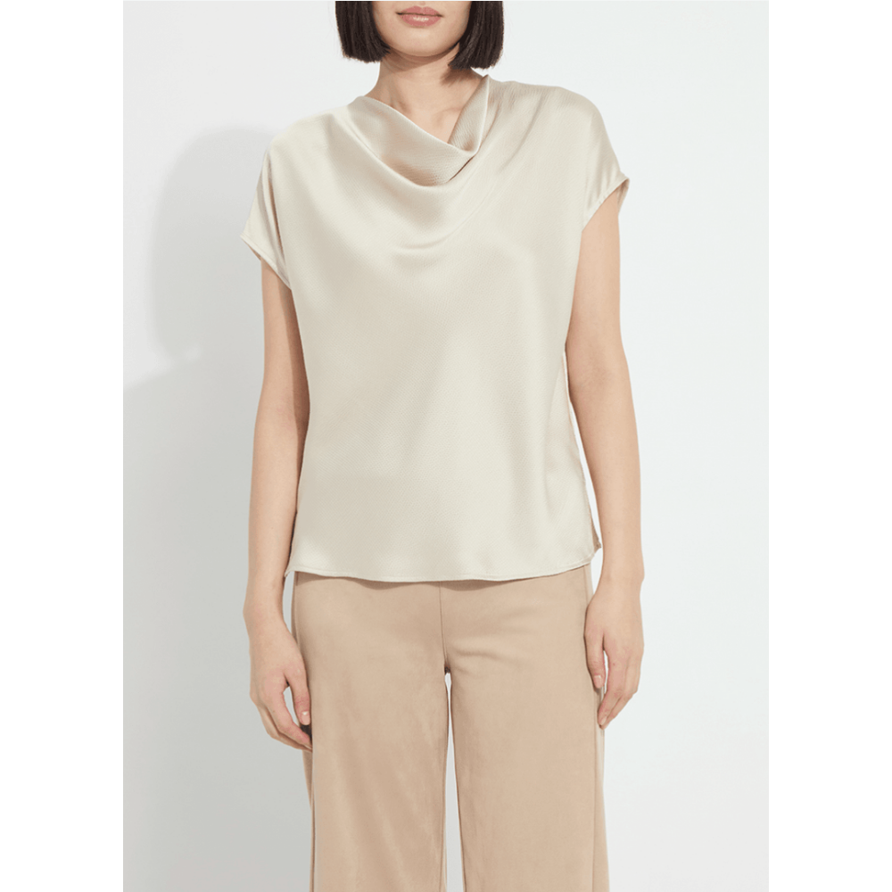 Lysse Yasmin Drape Neck Sleeveless Blouse at Helen Ainson