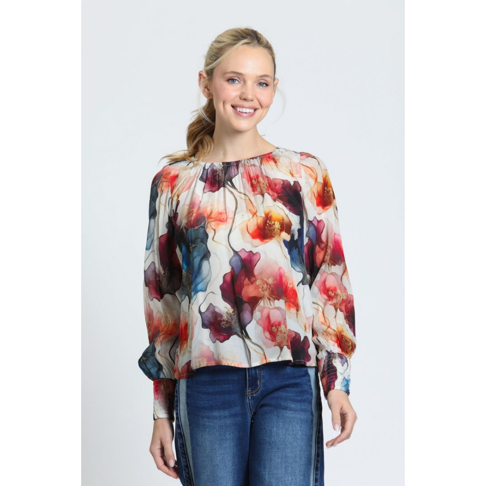 APNY Floral Pullover Blouse at Helen Ainson