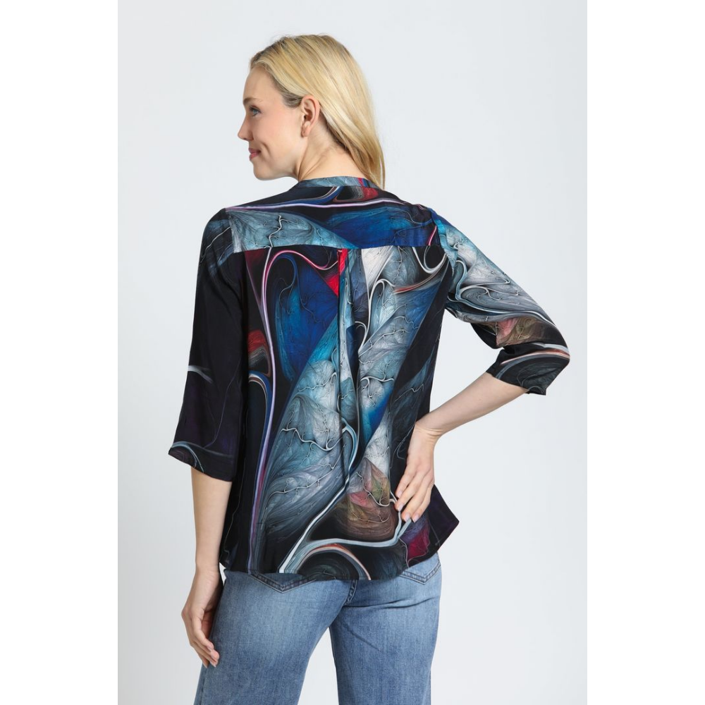 APNY V-Neck Tassel Blouse at Helen Ainson