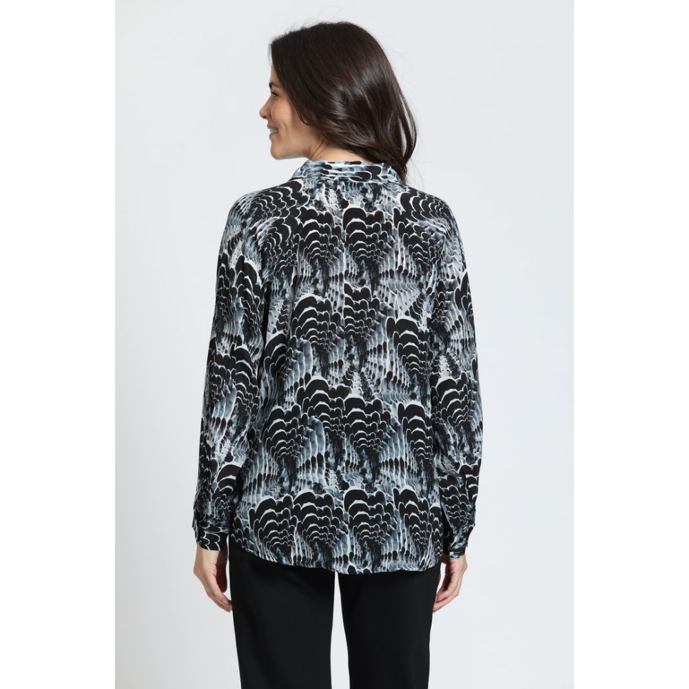 APNY Half-Plaket Pullover Blouse at Helen Ainson
