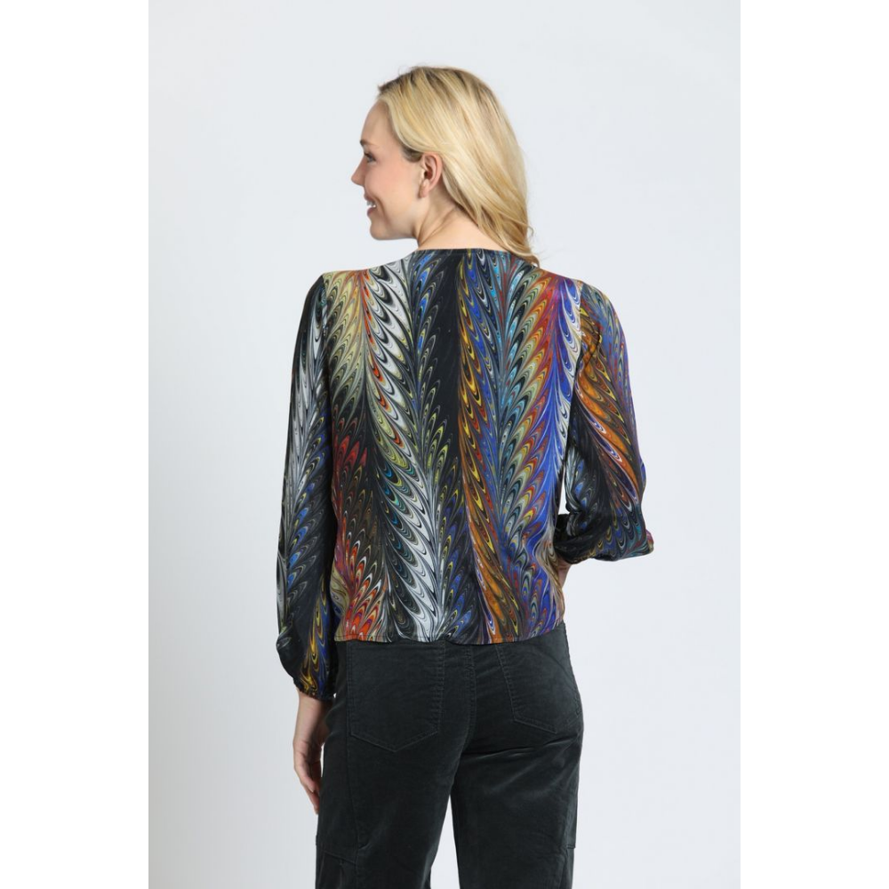APNY V-Neck Tie-Front Top at Helen Ainson