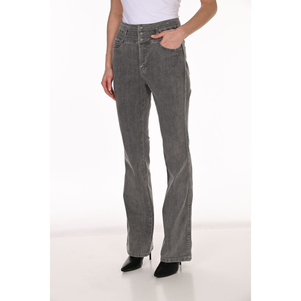 Frank Lyman High-Rise Straight-Leg Denim Jeans at Helen Ainson